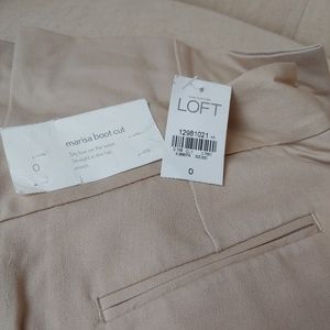 LOFT khaki boot-cut dress pant NWT